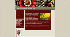 Desktop Screenshot of knoxhighmortuary.com